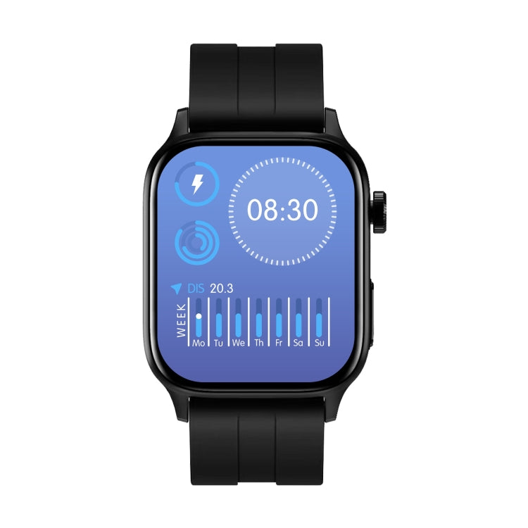HAMTOD GT22 1.85 inch TFT Screen Health Smart Watch, Support Bluetooth Call / Plateau Blood Oxygen / Skin Health / Body Temperature / Arrhythmia / TI Heart Rate Monitoring (Black) - Smart Wear by HAMTOD | Online Shopping UK | buy2fix