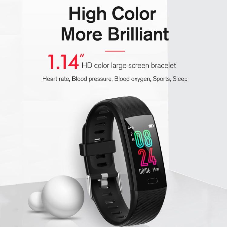 Y10 0.96 inch TFT Color Screen Smart Bracelet, Support Call Reminder/ Heart Rate Monitoring /Blood Pressure Monitoring/ Sleep Monitoring/Blood Oxygen Monitoring(Black) - Smart Wear by buy2fix | Online Shopping UK | buy2fix