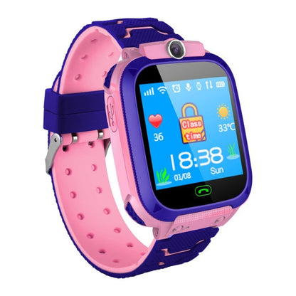 Q12 1.44 inch Color Screen Smartwatch for Children, Not Waterproof, Support LBS Positioning / Two-way Dialing / SOS / Voice Monitoring / Setracker APP (Pink) - Smart Wear by buy2fix | Online Shopping UK | buy2fix