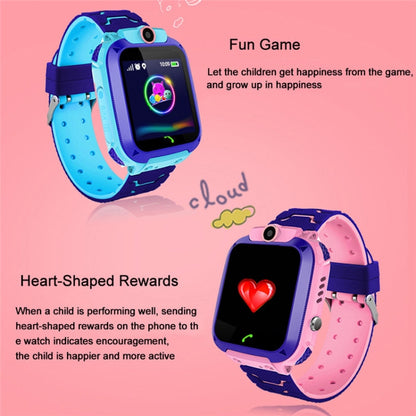 Q12 1.44 inch Color Screen Smartwatch for Children, Not Waterproof, Support LBS Positioning / Two-way Dialing / SOS / Voice Monitoring / Setracker APP (Blue) - Smart Wear by buy2fix | Online Shopping UK | buy2fix