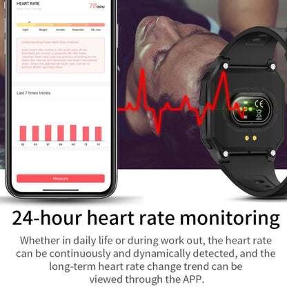 Lokmat FT10 1.3 inch IPS Touch Screen Waterproof Smart Watch, Support Music Play / Heart Rate / Blood Pressure Monitor(Black) - Smart Watches by Lokmat | Online Shopping UK | buy2fix