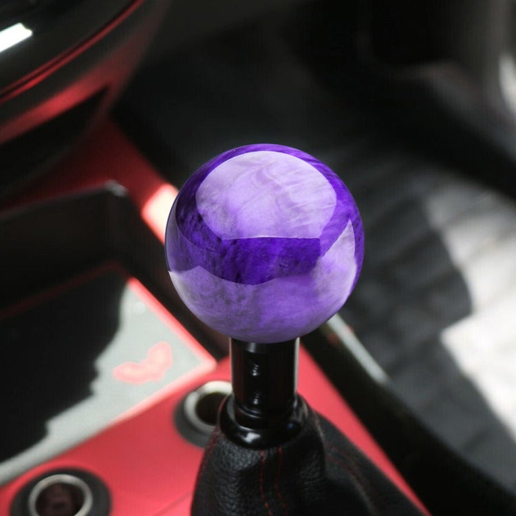 Car Modified Marble Star Gear Head Shifter Cover with Adapter (Purple) - In Car by buy2fix | Online Shopping UK | buy2fix