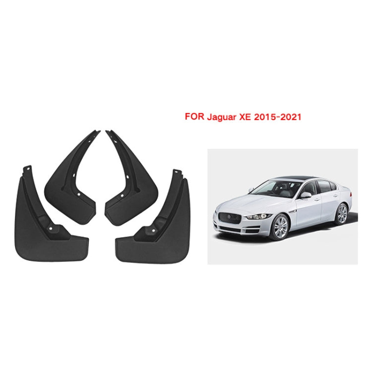 For Jaguar XE 2015-2021 4pcs/Set Car Auto Soft Plastic Splash Flaps Fender Guard - Mudguards by buy2fix | Online Shopping UK | buy2fix