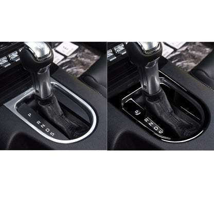 For Ford Mustang 2015-2020 Car Left Drive Gear Panel Frame Decorative Sticker Set(Black) - In Car by buy2fix | Online Shopping UK | buy2fix