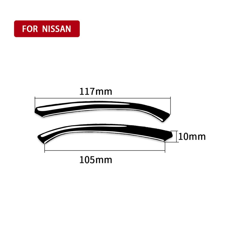 For Nissan 370Z Z34 2009- Car Dashboard Decorative Sticker, Left and Right Drive Universal (Black) - In Car by buy2fix | Online Shopping UK | buy2fix