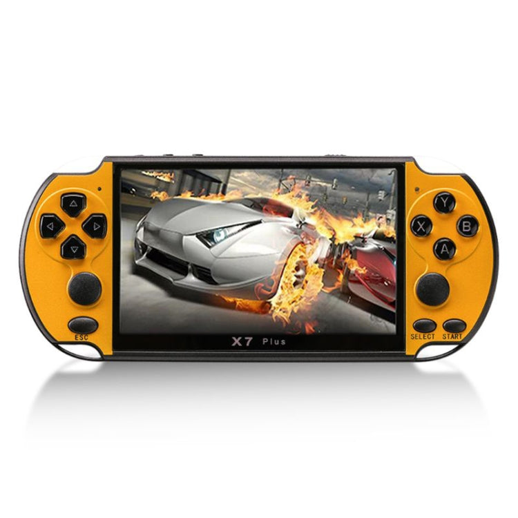 X7 Plus Retro Classic Games Handheld Game Console with 5.1 inch HD Screen & 8G Memory, Support MP4 / ebook(Yellow) - Pocket Console by buy2fix | Online Shopping UK | buy2fix