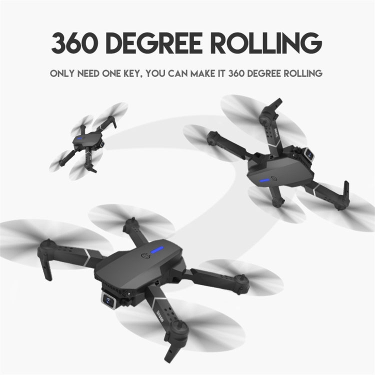 LS-E525 4K Double HD Camera Mini Foldable RC Quadcopter Drone Remote Control Aircraft(Black) - RC Aircrafts by buy2fix | Online Shopping UK | buy2fix