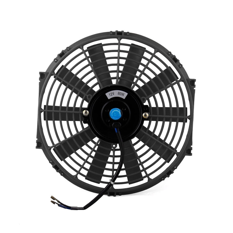 12V 80W 12 inch Car Cooling Fan High-power Modified Tank Fan Cooling Fan Powerful Auto Fan Mini Air Conditioner for Car(Black) - Heating & Fans by buy2fix | Online Shopping UK | buy2fix