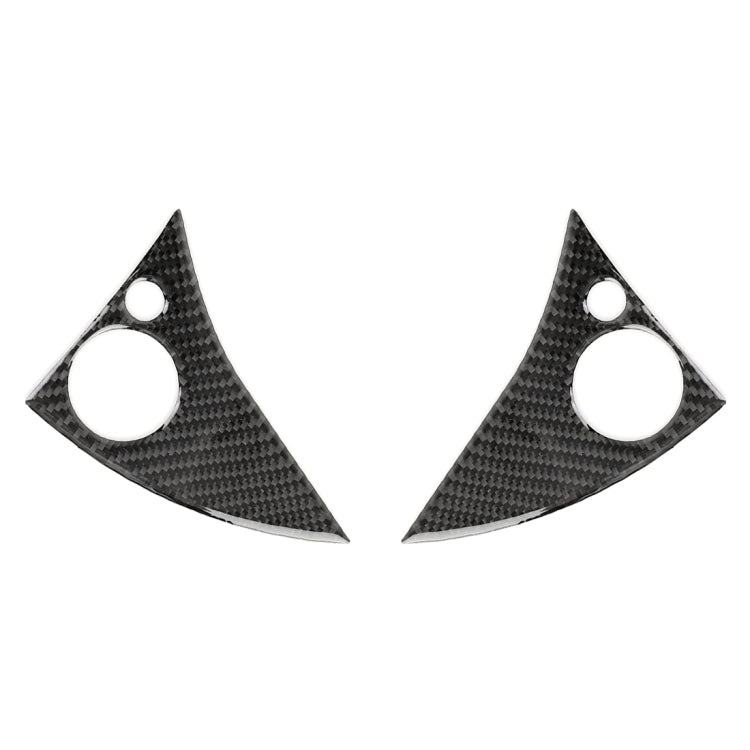 2 PCS Car Steering Wheel Button Carbon Fiber Decorative Sticker for Mercedes-Benz W204 - Car Interior Mouldings by buy2fix | Online Shopping UK | buy2fix