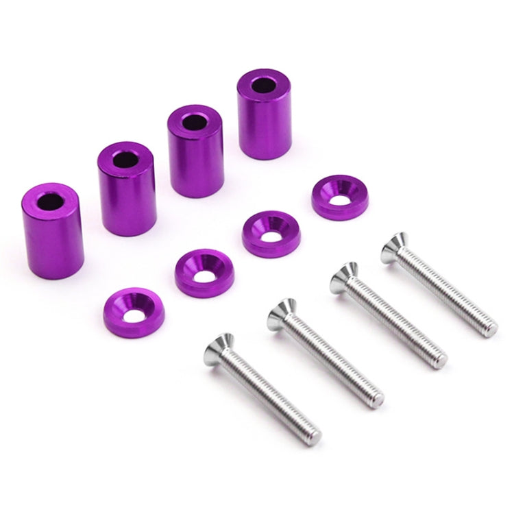 4 PCS Car Modified Isolation Column Engine Cover Blocked Up Screw Engine Turbine Ventilation Gasket Screw Washer (Purple) - In Car by buy2fix | Online Shopping UK | buy2fix