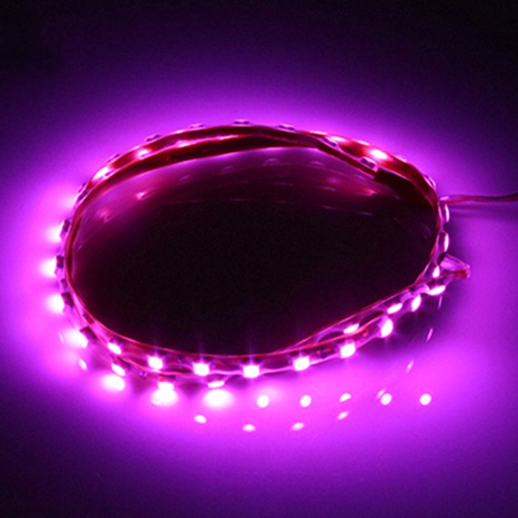 5 PCS 45 LED 3528 SMD Waterproof Flexible Car Strip Light for Car Decoration, DC 12V, Length: 90cm(Pink Light) - Decorative Lights by buy2fix | Online Shopping UK | buy2fix