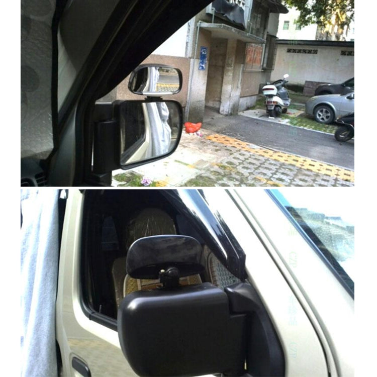 3R-081 Car Blind Spot Side View Wide Angle Convex Mirror Vision Collection Side View Mirror Blind Spot Mirror(Black) - Convex Mirror & Accessories by 3R | Online Shopping UK | buy2fix