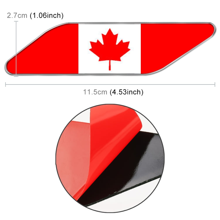 2 PCS Canadian Flag Pattern Car-Styling Sticker Random Decorative Sticker - Decorative Sticker by buy2fix | Online Shopping UK | buy2fix