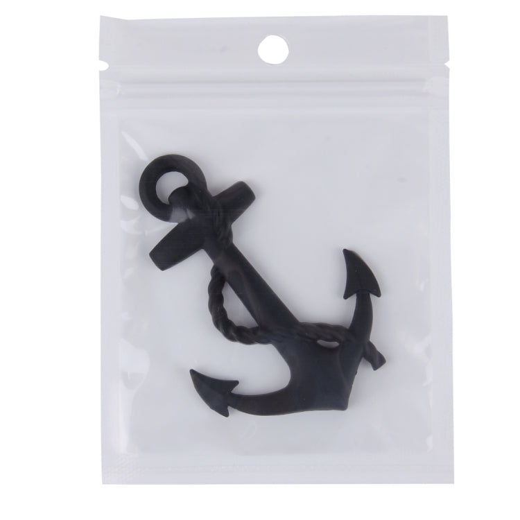 Ship Anchor Shape Car Auto Metal Free Stickers(Black) - 3D Metal Sticker by buy2fix | Online Shopping UK | buy2fix