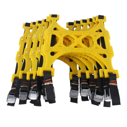 6 PCS Car Snow Tire Anti-skid Chains Yellow Chains For Family Car - Car Road Trouble Clearer by buy2fix | Online Shopping UK | buy2fix