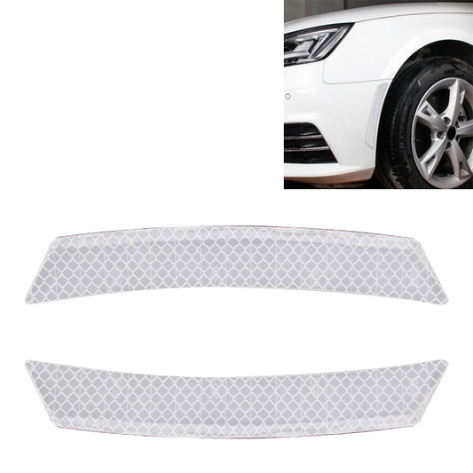 2 PCS Car-Styling Wheel Eyebrow Decorative Sticker Decorative Strip (White) - Decorative Sticker by buy2fix | Online Shopping UK | buy2fix