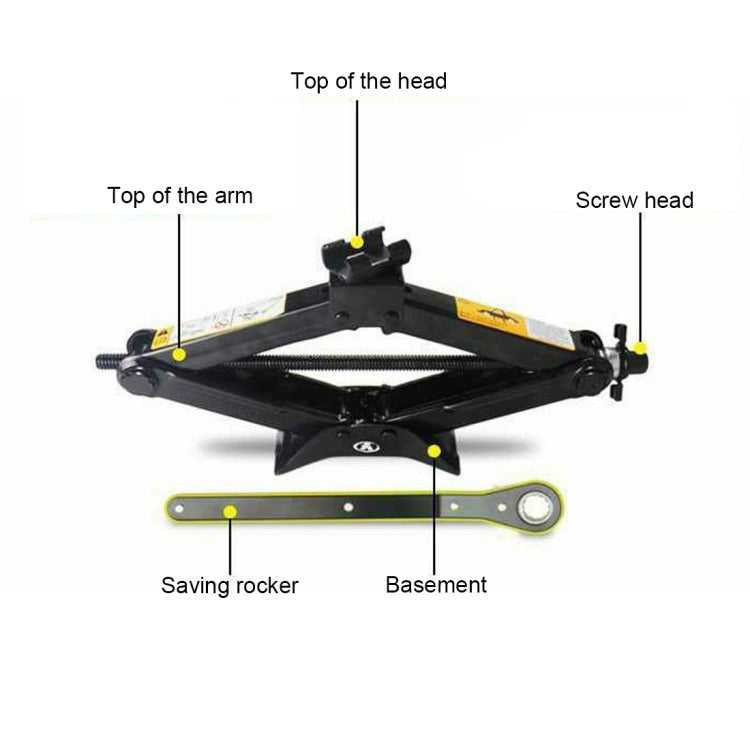 Upright ST-112C Heavy Duty Stabilizer Scissor Jack with Handle Lift Levelers 4000 Pound (2 Ton) Capacity Each - 9.8 to 44.2 CM Range - In Car by buy2fix | Online Shopping UK | buy2fix