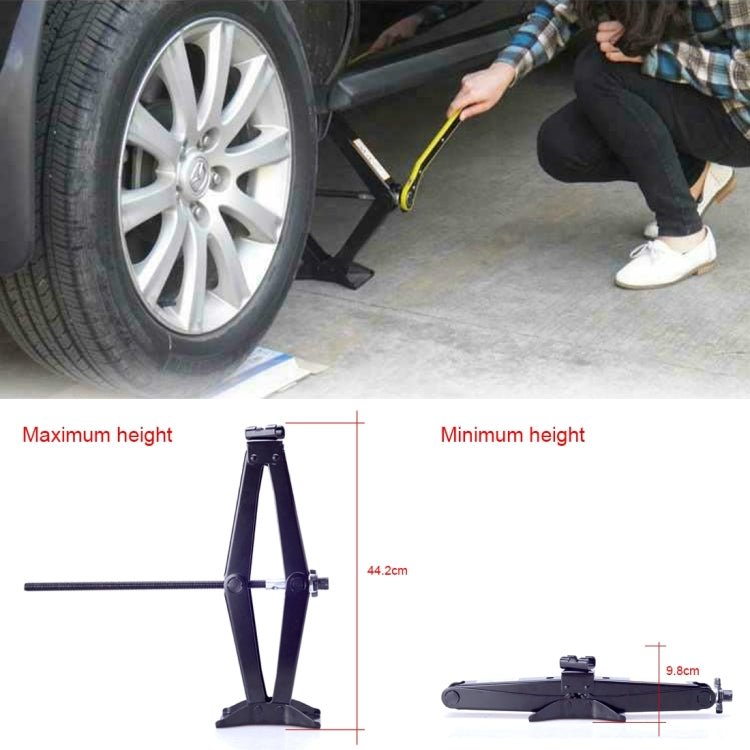 Upright ST-112C Heavy Duty Stabilizer Scissor Jack with Handle Lift Levelers 4000 Pound (2 Ton) Capacity Each - 9.8 to 44.2 CM Range - In Car by buy2fix | Online Shopping UK | buy2fix