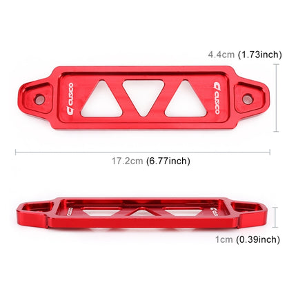 Universal Car Short Stainless Steel Battery Tie Down Clamp Bracket, Size: 17.2 x 4.4 x 1cm(Red) - In Car by buy2fix | Online Shopping UK | buy2fix