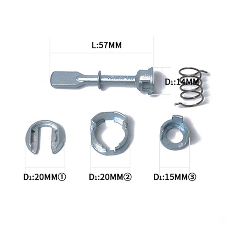 Car Door Lock Cylinder Repair Kit Right and Left 6N0837223A for Volkswagen Polo 6N1-6N2 1994-2001 - In Car by buy2fix | Online Shopping UK | buy2fix