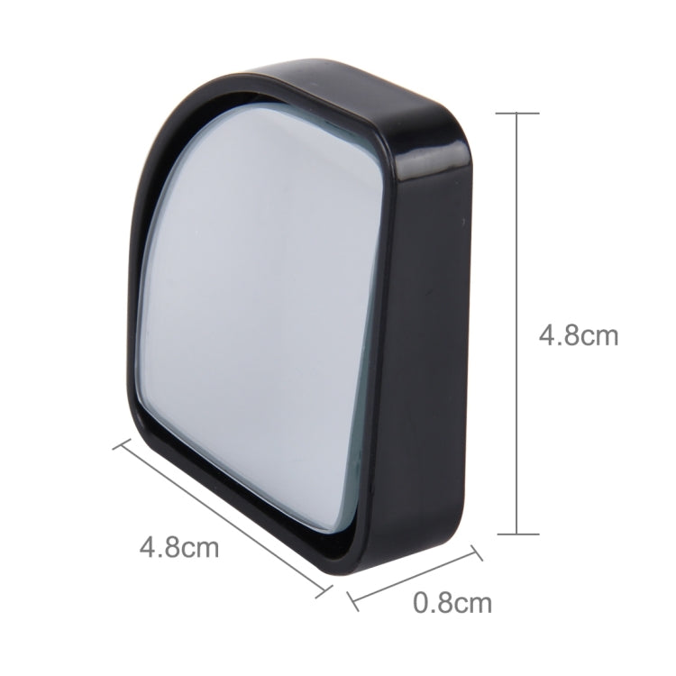 3R-015 2 PCS Car Blind Spot Rear View Wide Angle Mirror, Diameter: 5cm(Black) - Convex Mirror & Accessories by 3R | Online Shopping UK | buy2fix