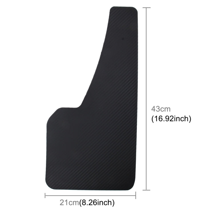 A Pair 3D Carbon Universal Racing Mudflaps Mud Guard Mudguards Fender - In Car by buy2fix | Online Shopping UK | buy2fix