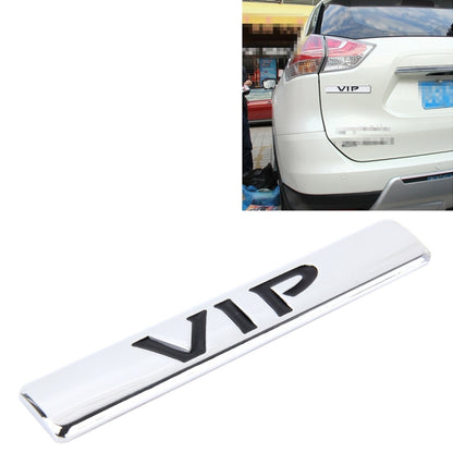 Auto VIP Sticker  VIP Label Car Stickers 3D Metal Fashion VIP Logo Car Stickers,Size:9.5*1.5cm(Silver) - Decorative Sticker by buy2fix | Online Shopping UK | buy2fix