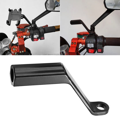 Motorcycle Rear View Mirror Aluminum Alloy Bracket, Random Color Delivery - Holder by buy2fix | Online Shopping UK | buy2fix