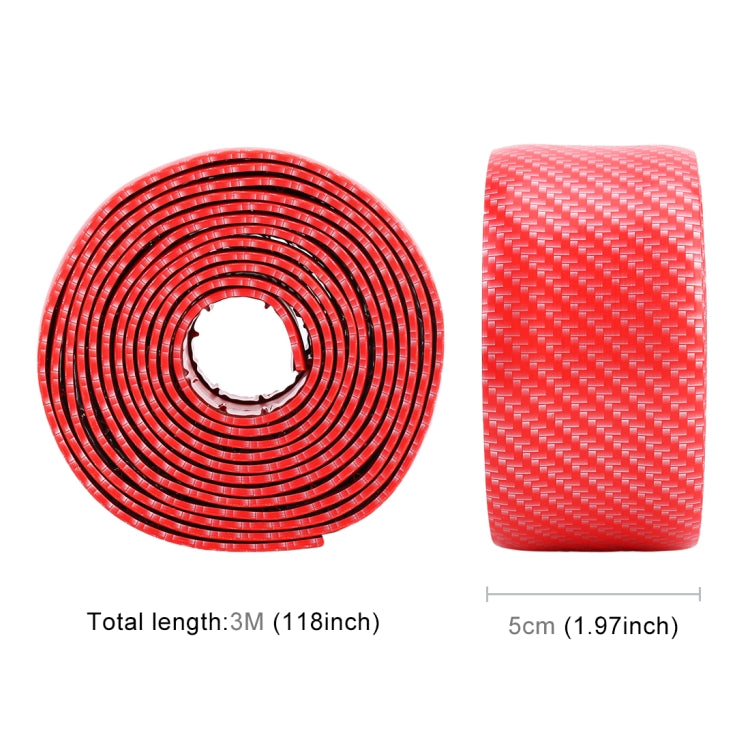 Universal Car Door Threshold Decoration Strip Decorative Sticker, Size : 5CM x 3M(Red) - Decorative Strip by buy2fix | Online Shopping UK | buy2fix