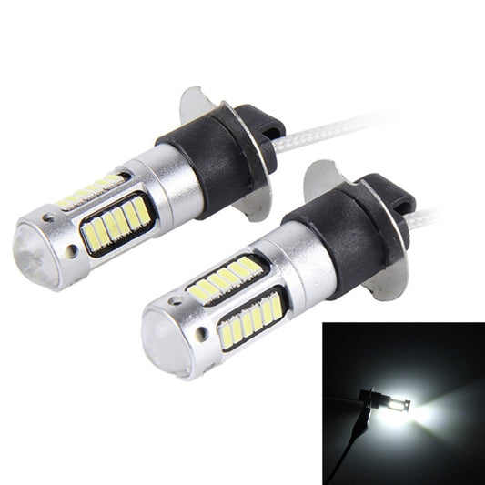 2 PCS H3 5W 30 SMD-4014 LEDs Car Fog Light, DC 12V(White Light) - In Car by buy2fix | Online Shopping UK | buy2fix