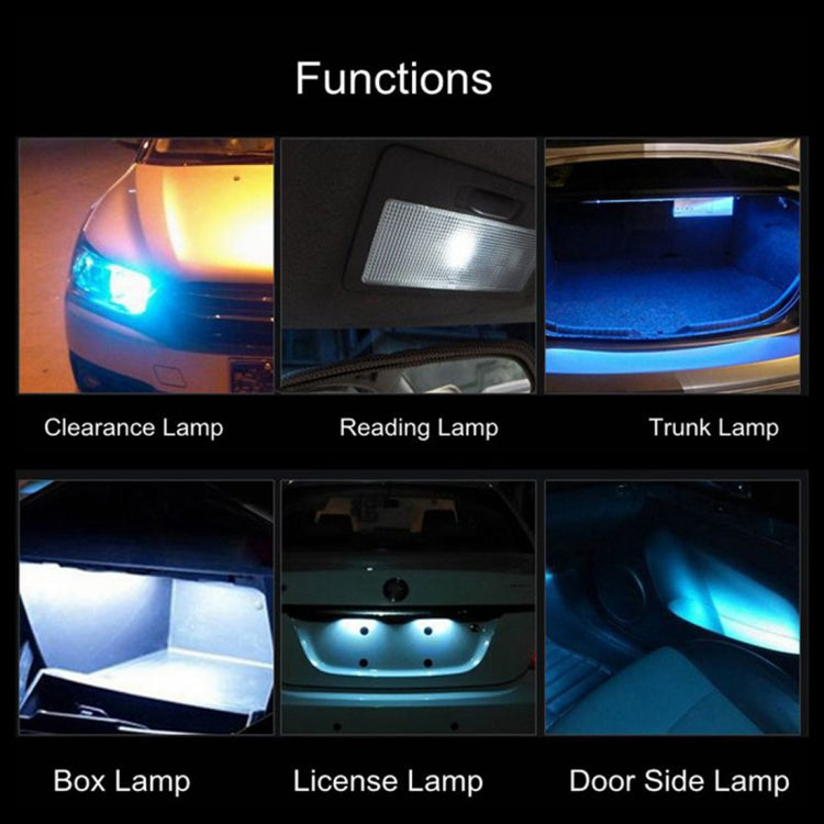 2 PCS T10 / W5W / 168 / 194 DC12V 1.4W 6000K 90LM 12LEDs SMD-3014 Car Reading Lamp Clearance Light, with Decoder - Clearance Lights by buy2fix | Online Shopping UK | buy2fix