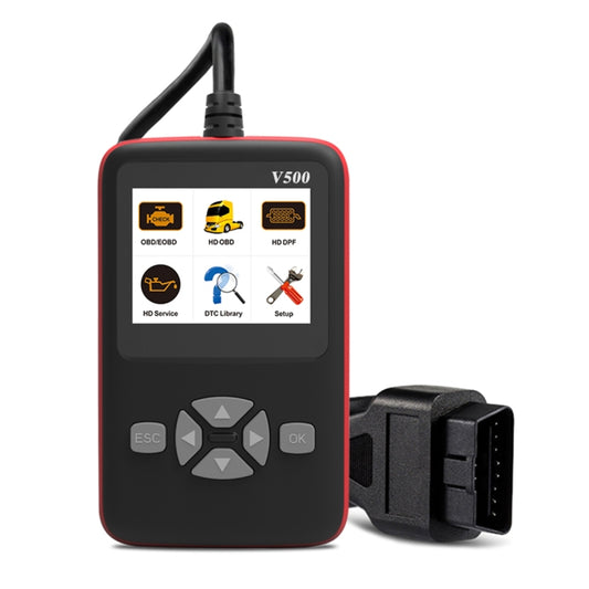V500 Trunk HD Reading Card Professional OBDII Diagnostic Code Scanner Tool - In Car by buy2fix | Online Shopping UK | buy2fix