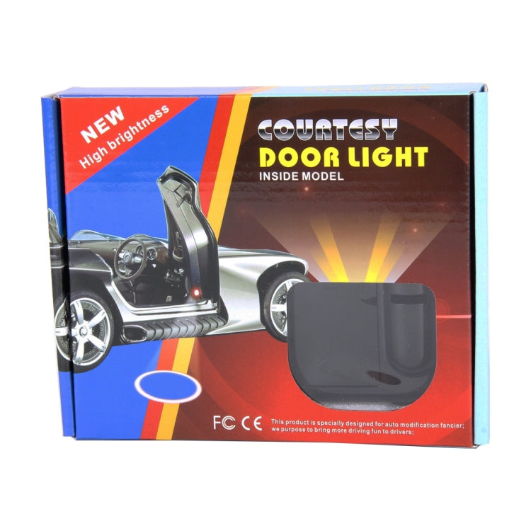 2 PCS LED Ghost Shadow Light, Car Door LED Laser Welcome Decorative Light, Display Logo for Volkswagen Car Brand(Black) - Door Lights by buy2fix | Online Shopping UK | buy2fix