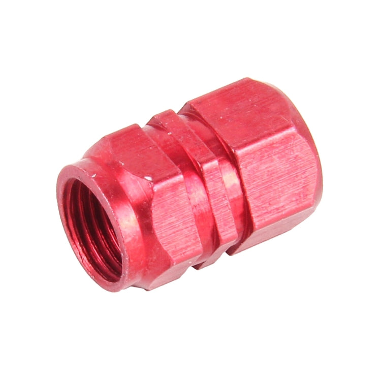 4PCS SA Metal Plated Hexagon Shape Universal Tire Valve Stem Cap(Red) - In Car by buy2fix | Online Shopping UK | buy2fix