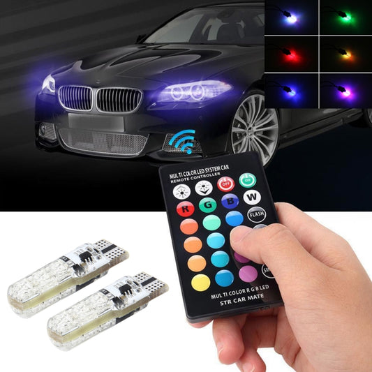 2 PCS T10 2W Auto Flash Strobe Fade Smooth Remote Controlled Colorful LED Clearance Decorative Light, DC 12V - Clearance Lights by buy2fix | Online Shopping UK | buy2fix