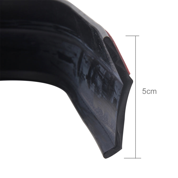 Universal 2.5m Car Front Bumper Lip Splitter Spoiler Skirt Adhesive Protector(Black) - Decorative Strip by buy2fix | Online Shopping UK | buy2fix