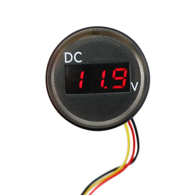 B3612 DC 0-100V IP67 Universal Car / RV / Boat Modified Digital Voltmeter with Cable, Cable Length: 18cm - In Car by buy2fix | Online Shopping UK | buy2fix