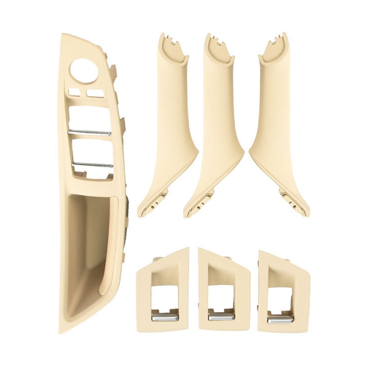 Car Imported Version Inside Doors Handle Pull Trim Cover 5141 7225 873 for BMW F10 F18, Left Driving (Beige) - In Car by buy2fix | Online Shopping UK | buy2fix