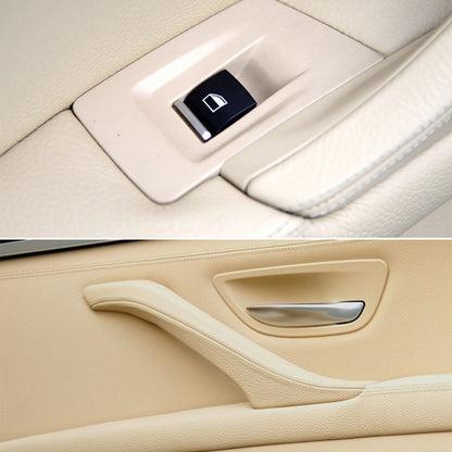 Car Imported Version Inside Doors Handle Pull Trim Cover 5141 7225 873 for BMW F10 F18, Left Driving (Beige) - In Car by buy2fix | Online Shopping UK | buy2fix