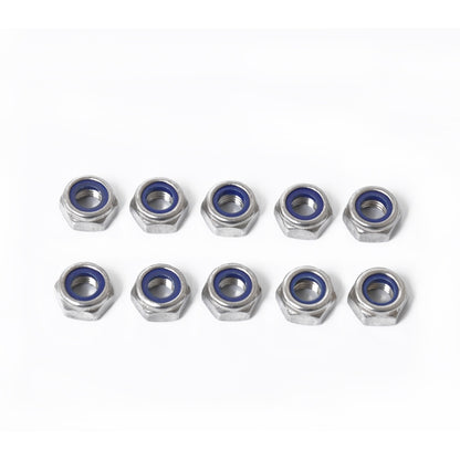 60 PCS Car 304 Stainless Steel Lock Nuts Nylon Insert Locknut Kit M3-M10 - In Car by buy2fix | Online Shopping UK | buy2fix