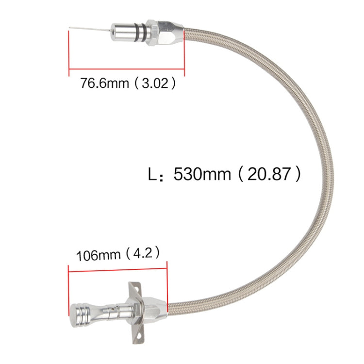 Car Flexible Stainless Transmission Gearbox Oil Dipstick 530mm Oil Measuring Rod for Chevrolet(Blue) - In Car by buy2fix | Online Shopping UK | buy2fix