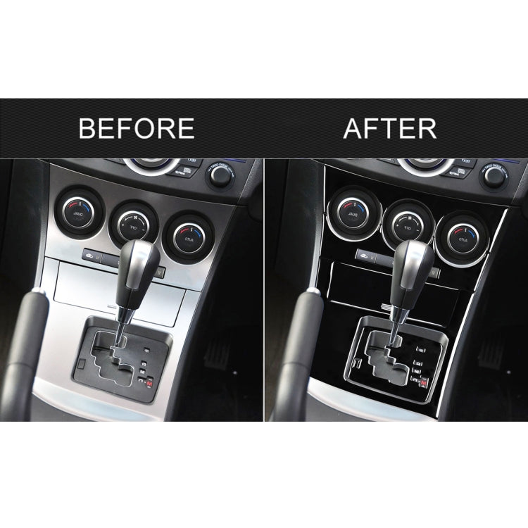 For Mazda 3 Axela 2010-2013 6 in 1 Car AC Gear Panel Set B Decorative Sticker, Right Drive - In Car by buy2fix | Online Shopping UK | buy2fix