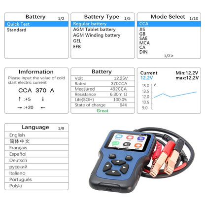 V311B Car 12V Handheld Battery Tester - In Car by buy2fix | Online Shopping UK | buy2fix