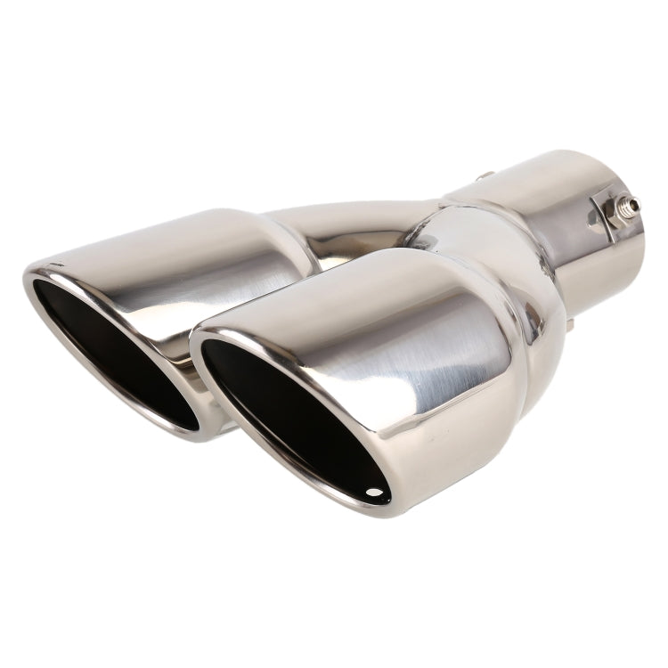 Universal Car Styling Stainless Steel Straight Exhaust Tail Muffler Tip Pipe, Inside Diameter: 6cm(Silver) - In Car by buy2fix | Online Shopping UK | buy2fix