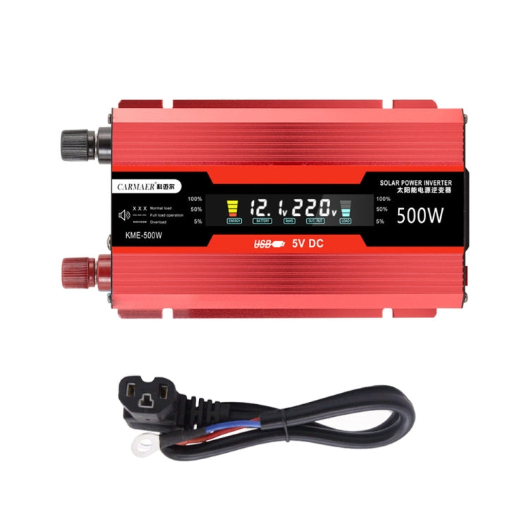 Carmaer Universal 60V to 220V 500W Car LCD Display Inverter Household Power Converter - In Car by buy2fix | Online Shopping UK | buy2fix