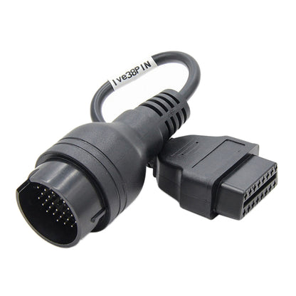 38Pin to 16Pin Truck OBD2 Conversion Cable OBDII Diagnostic Adapter Cable for Iveco - In Car by buy2fix | Online Shopping UK | buy2fix