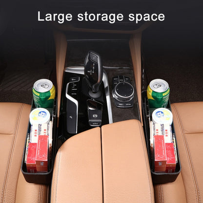 1 Pair Car Multi-functional Seat Crevice USB Storage Box(Black) - In Car by buy2fix | Online Shopping UK | buy2fix