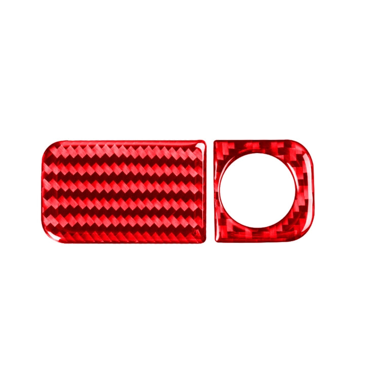 2 PCS Set for Honda CRV 2007-2011 Carbon Fiber Car Glove Box Opening Frame Decorative Sticker, Right Drive (Red) - In Car by buy2fix | Online Shopping UK | buy2fix