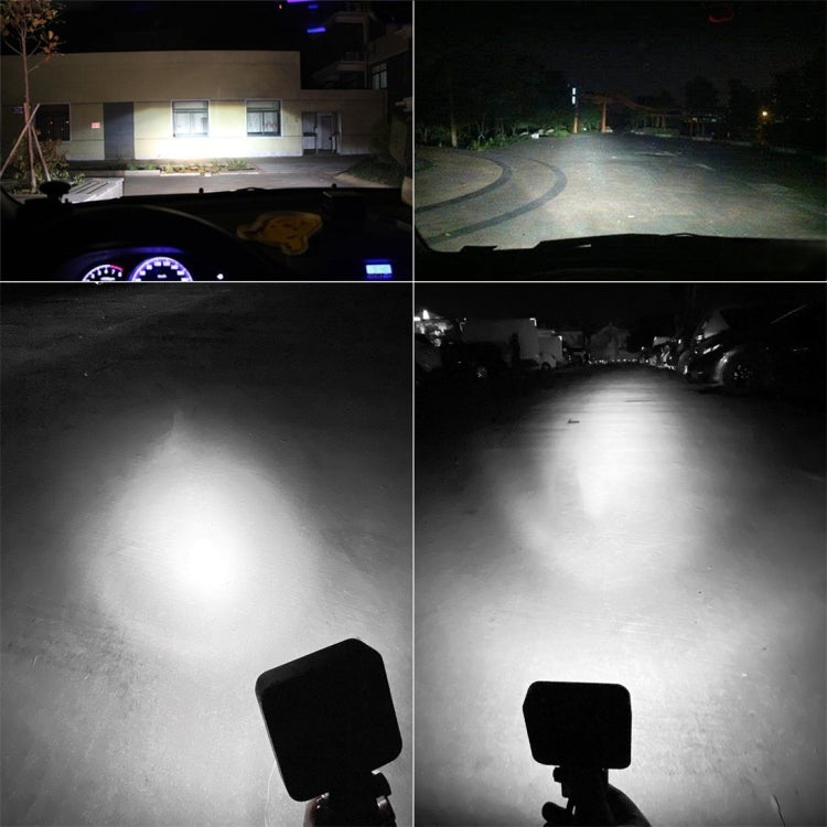 D0036 6.3W 10-30V DC 6000K 3 inch 9 LEDs Square Offroad Truck Car Driving Light Work Light Spotlight Fog Light - In Car by buy2fix | Online Shopping UK | buy2fix