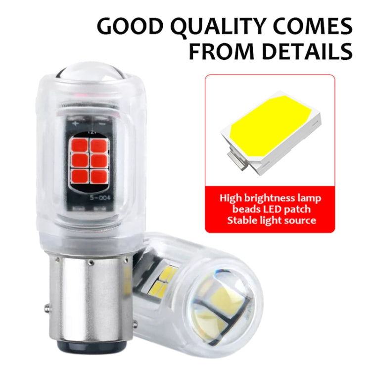 2pcs 1156 DC12V / 2.16W / 0.18A / 480LM Car LED Turn Signal Light(Yellow Light) - In Car by buy2fix | Online Shopping UK | buy2fix